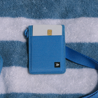 Vertical Leather Wallet - Cornflower - Thread®