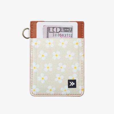 Luna Beige - Vertical Leather Wallet