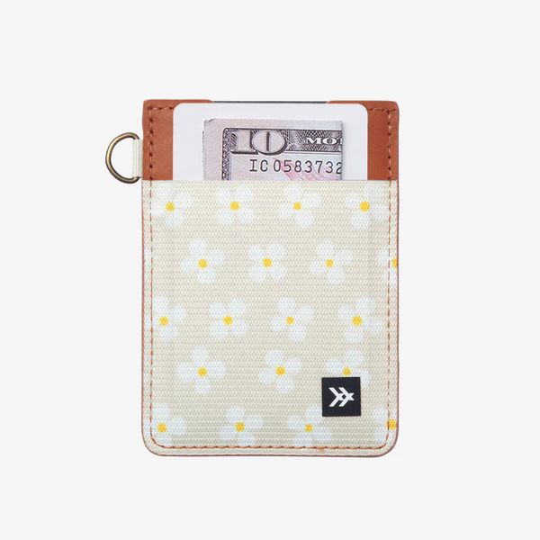 Luna Beige Vertical Leather Wallet