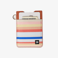 Renae Peach Vertical Leather Wallet