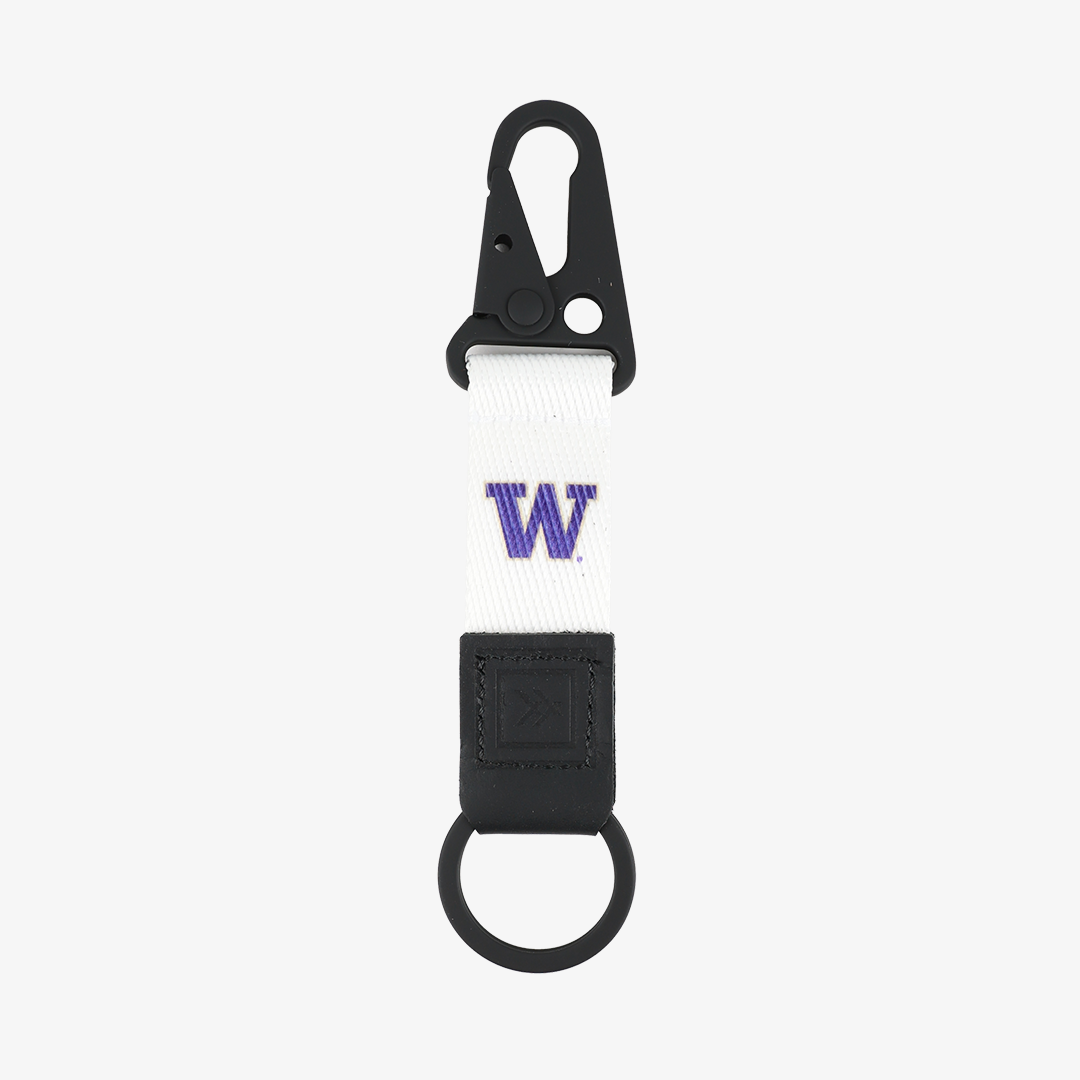 University of Washington White - Keychain Clip