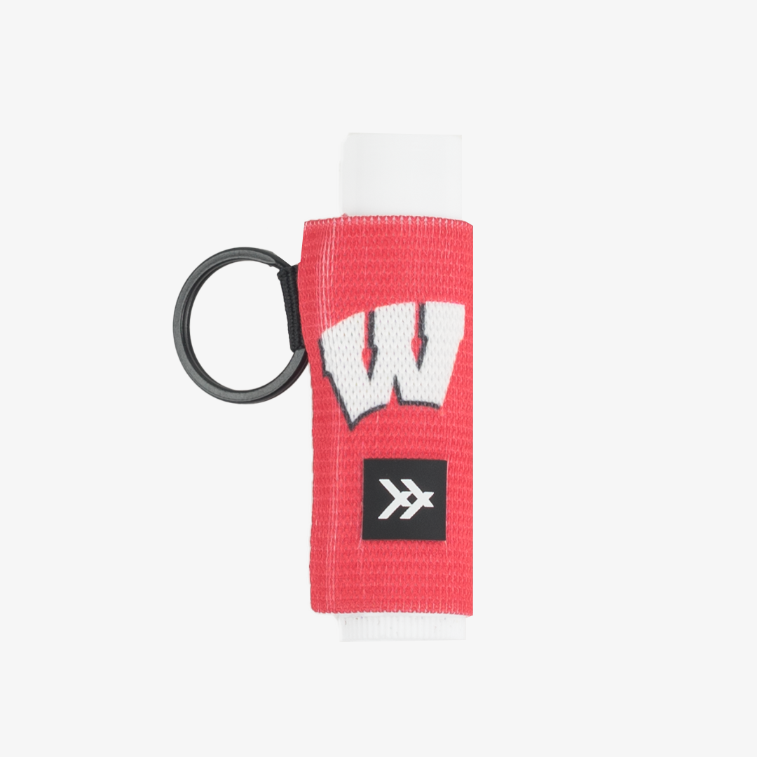 Chapstick Holder Keychain - Wisconsin Red - Thread®