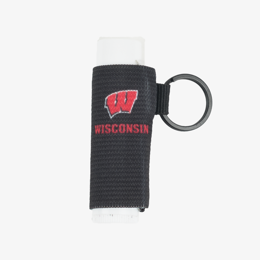 Chapstick Holder Keychain - Wisconsin Black - Thread®