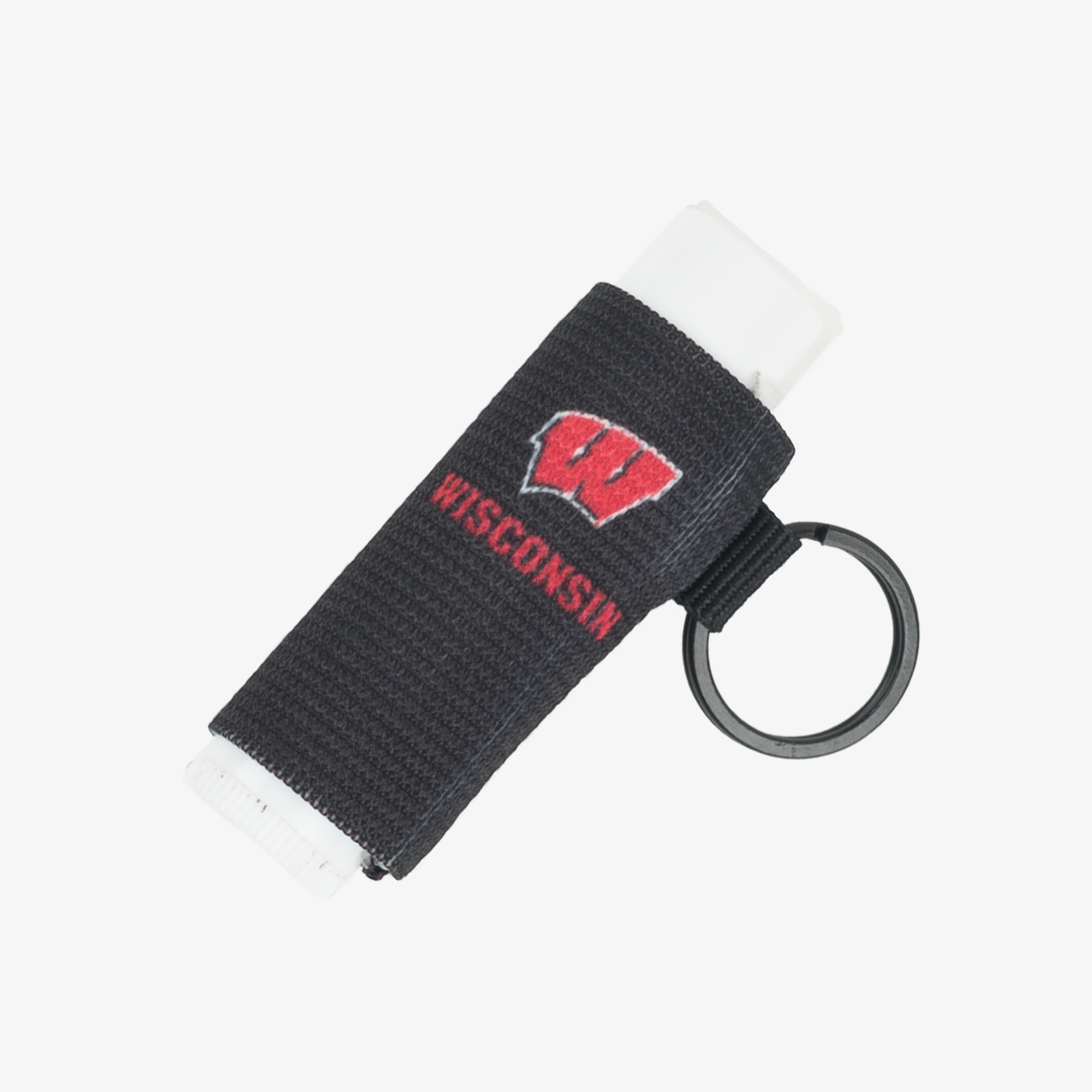 Chapstick Holder Keychain - Wisconsin Black - Thread®