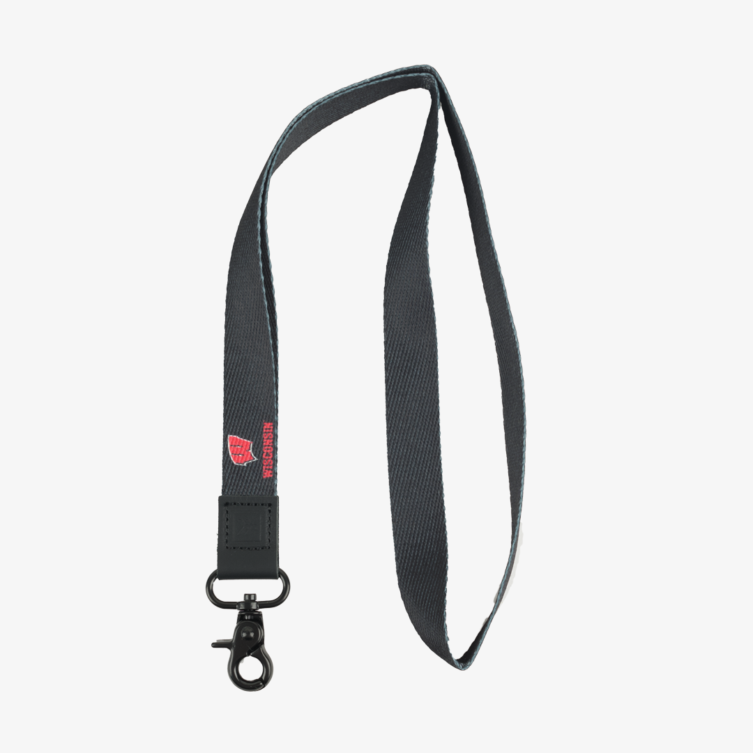 Neck Lanyard - Wisconsin Black - Thread®