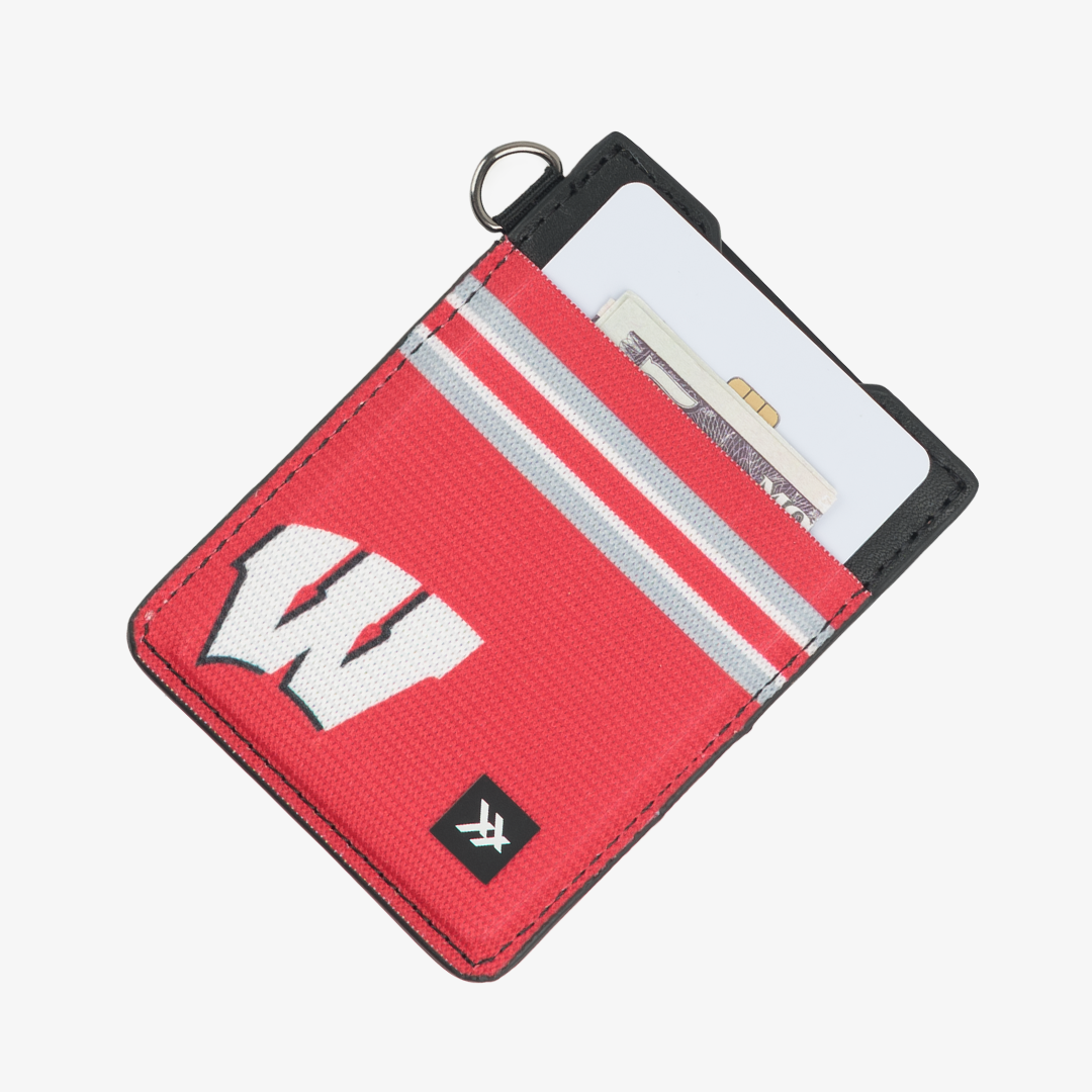 Wisconsin Red - Vertical Leather Wallet