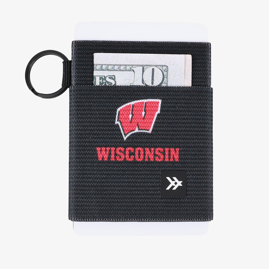 Elastic Wallet - Wisconsin Black - Thread®