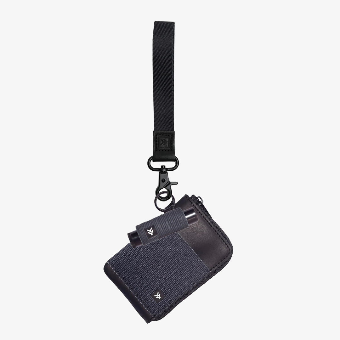 Leather Zip Wallet Everyday Carry Set - Black - Thread®