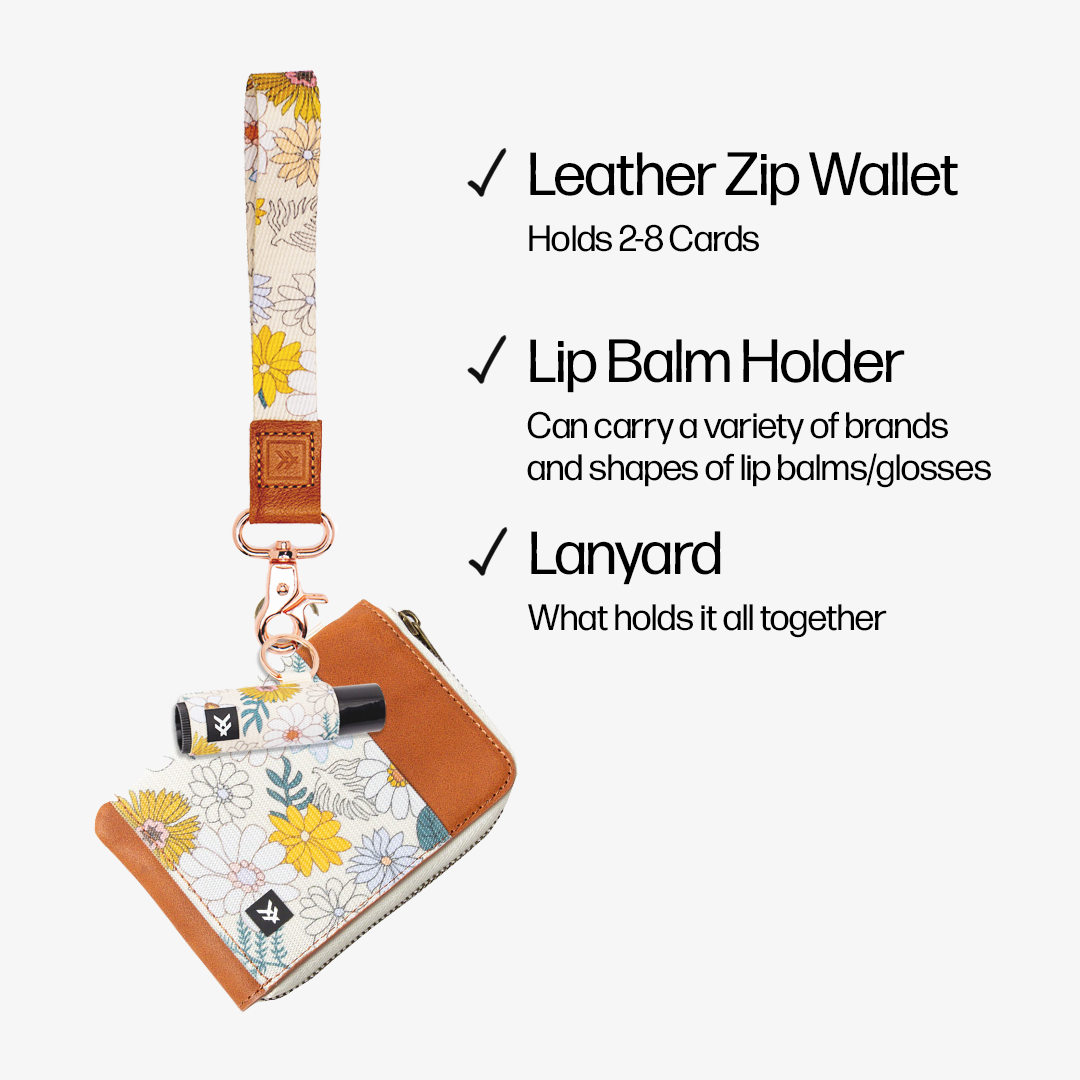 Leather Zip Wallet Trifecta Bundle - Blossom - Thread®