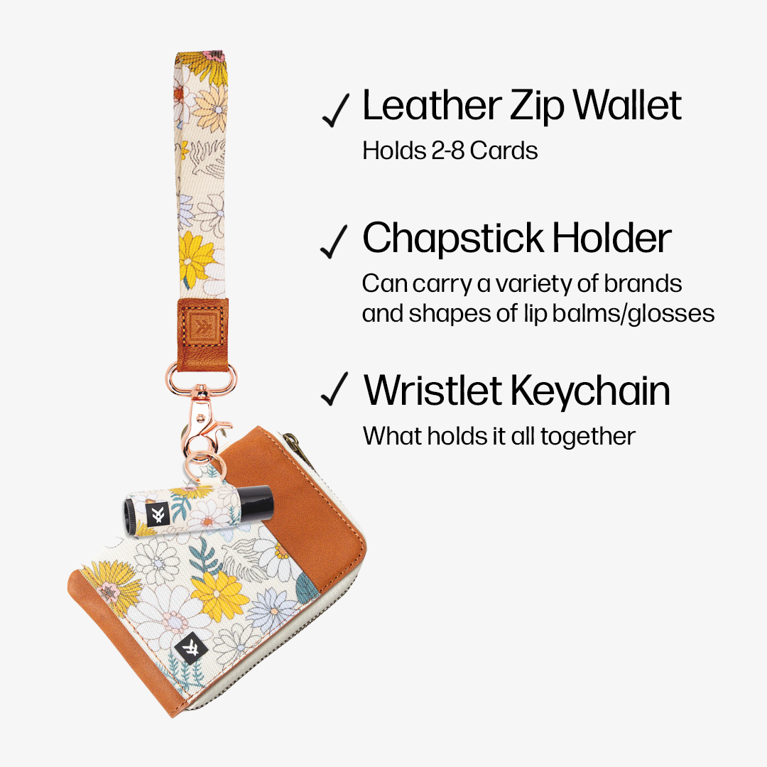 Leather Zip Wallet Trifecta Bundle - Blossom - Thread®