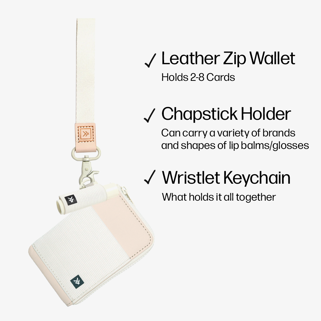 Leather Zip Wallet Trifecta Bundle - Off White - Thread®