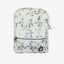 Blue and white floral mini backpack