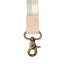 Green and cream gingham neck lanyard