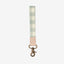 Green and cream gingham neck lanyard