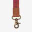 Red corduroy wrist lanyard