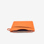 Apricot leather vertical wallet with apricot elastic