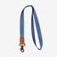 Blue and white gingham neck lanyard