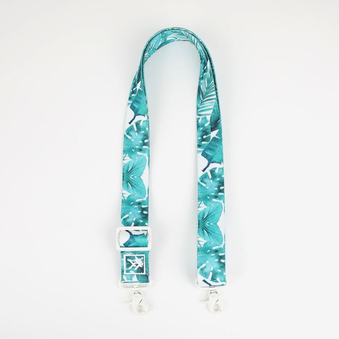 Cyan botanical strap