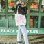 White tote bag with Carry On screen print
