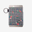 Dark floral elastic wallet