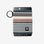 Black, brown, and cream striped elastic wallet