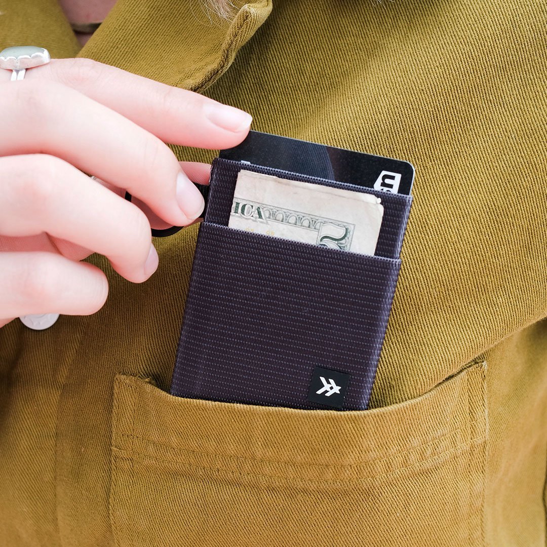 Black | Elastic Wallet | Minimalist & Secure | Thread® · Thread®