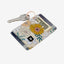 Cream and gold floral elastic wallet