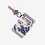Navy and white grunge elastic wallet