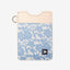 Blue floral vertical wallet