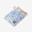 Blue floral vertical wallet