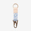Blue floral keychain clip