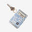 Blue floral elastic wallet