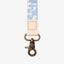 Blue floral neck lanyard