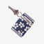 Navy and cream floral elastic wallet