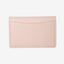 White leather wallet with navy and white floal elastic