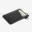 Blue and black striped vertical wallet