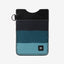 Blue and black striped vertical wallet