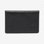 Blue and black striped bifold wallet