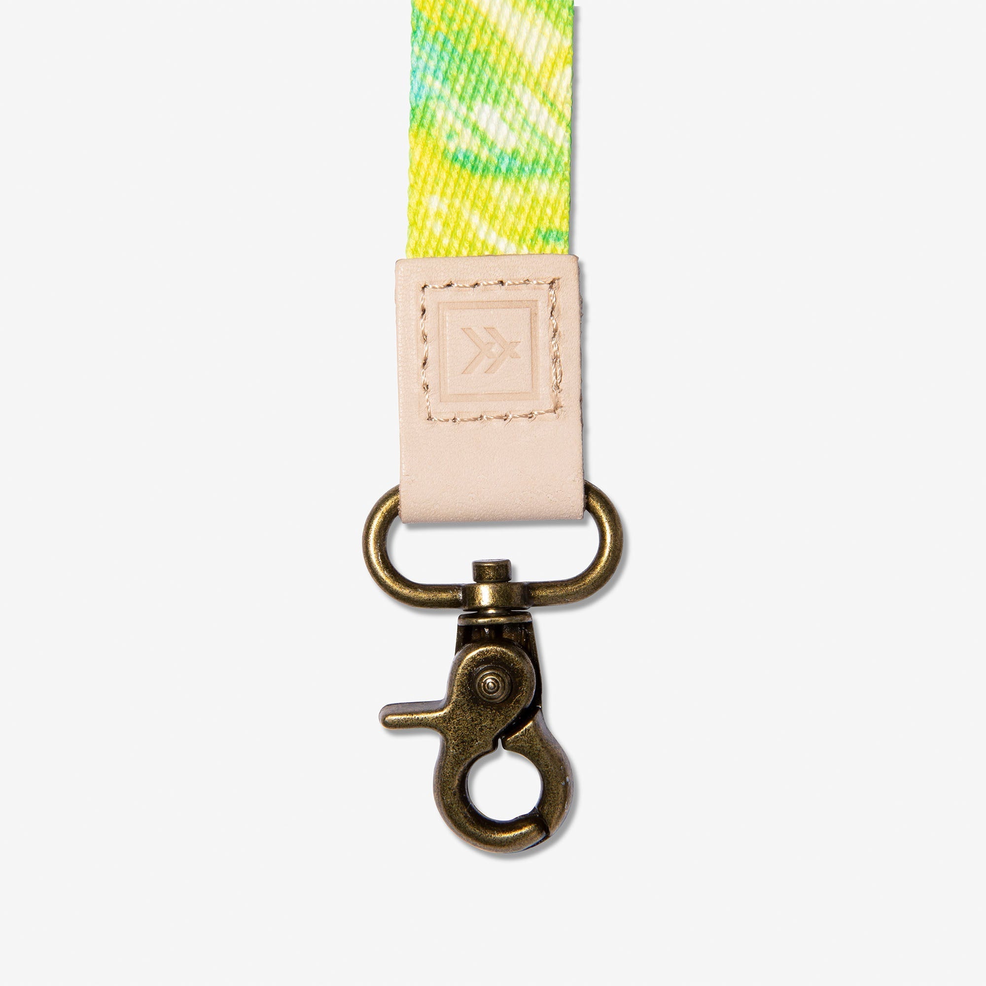 Chartreuse and green wrist lanyard