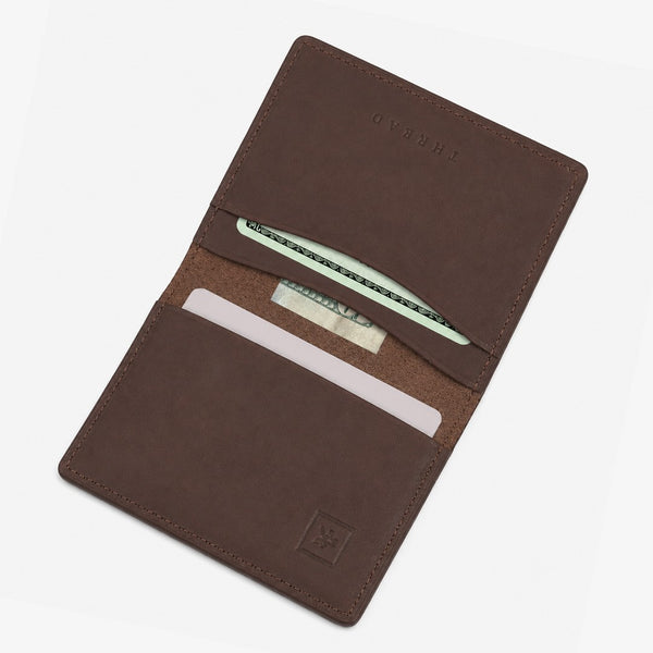 Leather Bifold Wallet - Chocolate - Thread®