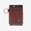 Chocolate colored elastic wallet