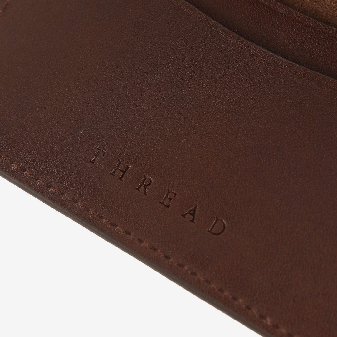 Chocolate colored bifold wallet