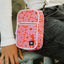 Red floral crossbody bag