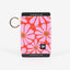 Red floral elastic wallet