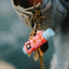 Red floral lip balm holder