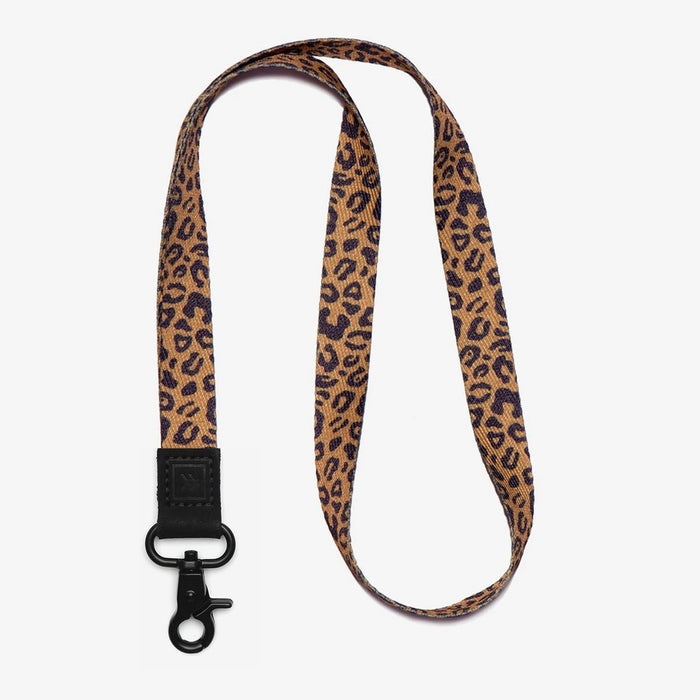 Leopard print neck lanyard