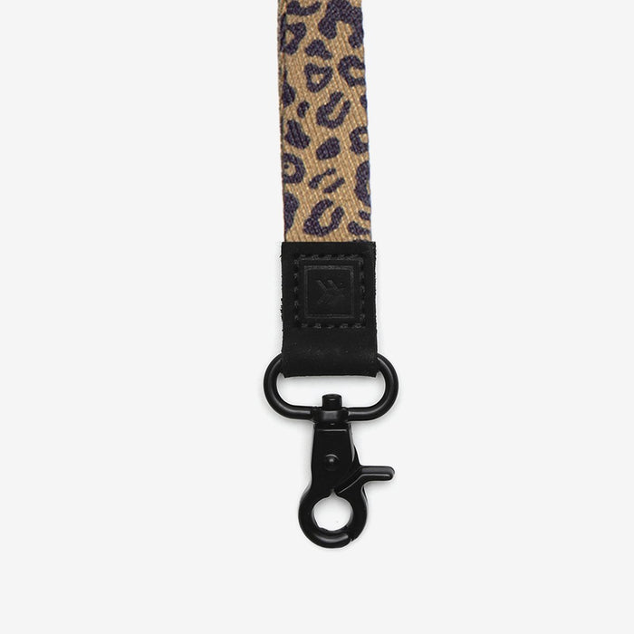 Leopard print neck lanyard