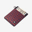 Red psychedelic vertical wallet