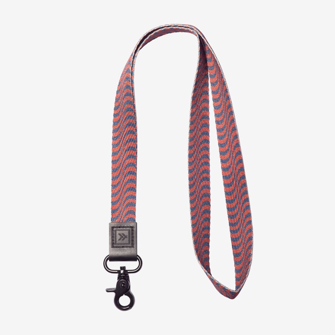 Red psychedelic neck lanyard