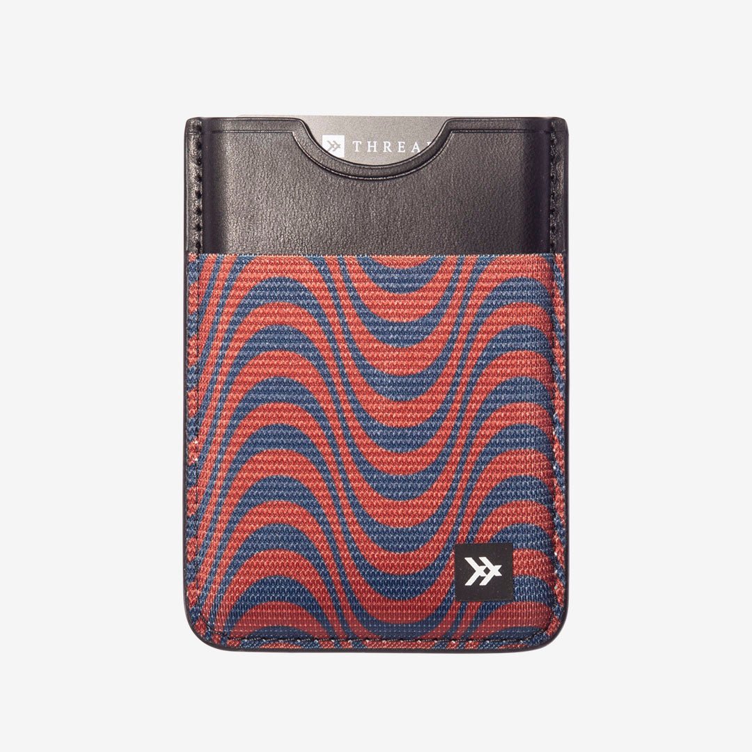 Red psychedelic magnetic wallet